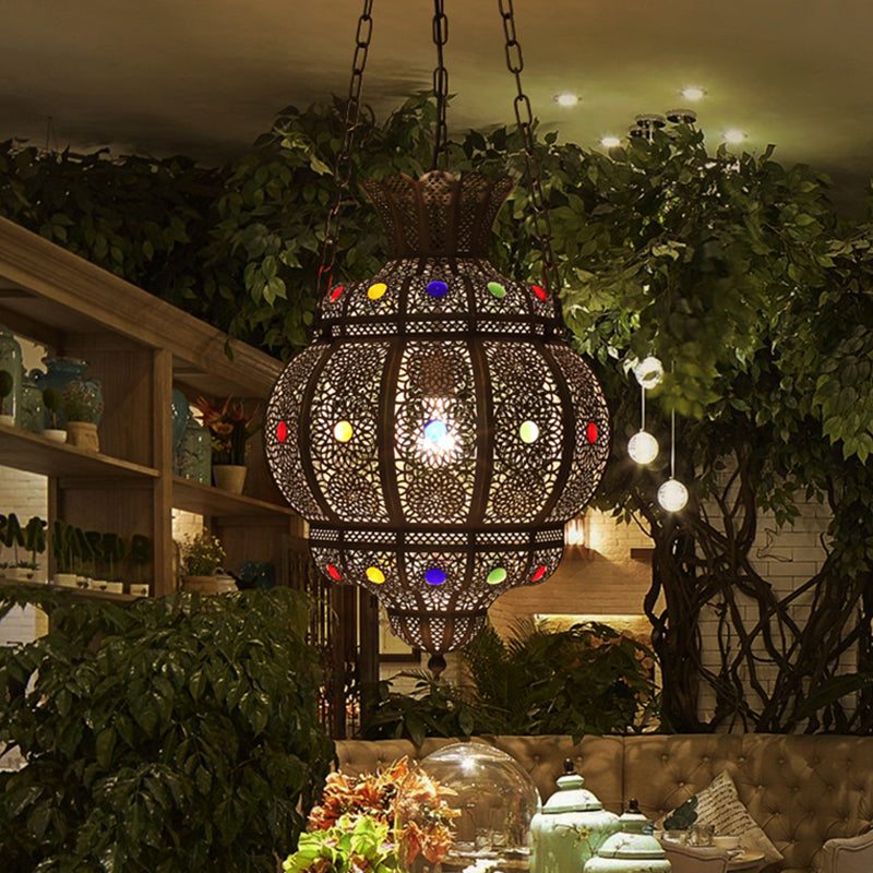 1 cabecera de luz colgante de bronce antiguo accesorio de iluminación suspendida para restaurante para restaurante