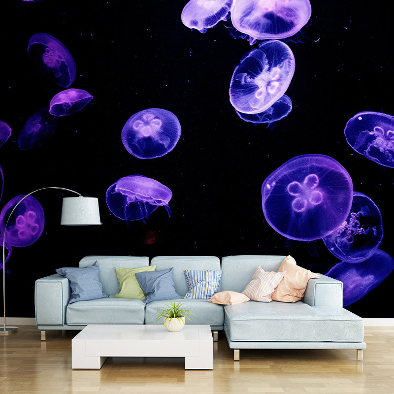 Sea Creatures Mural Personalized Size Wall Covering for Sleeping Room Home Decor