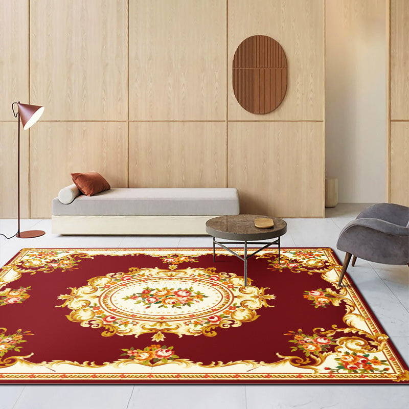 Tapis à imprimé médaillon traditionnel tapis de la zone de coloration de la tache de taches pour la décoration de la maison