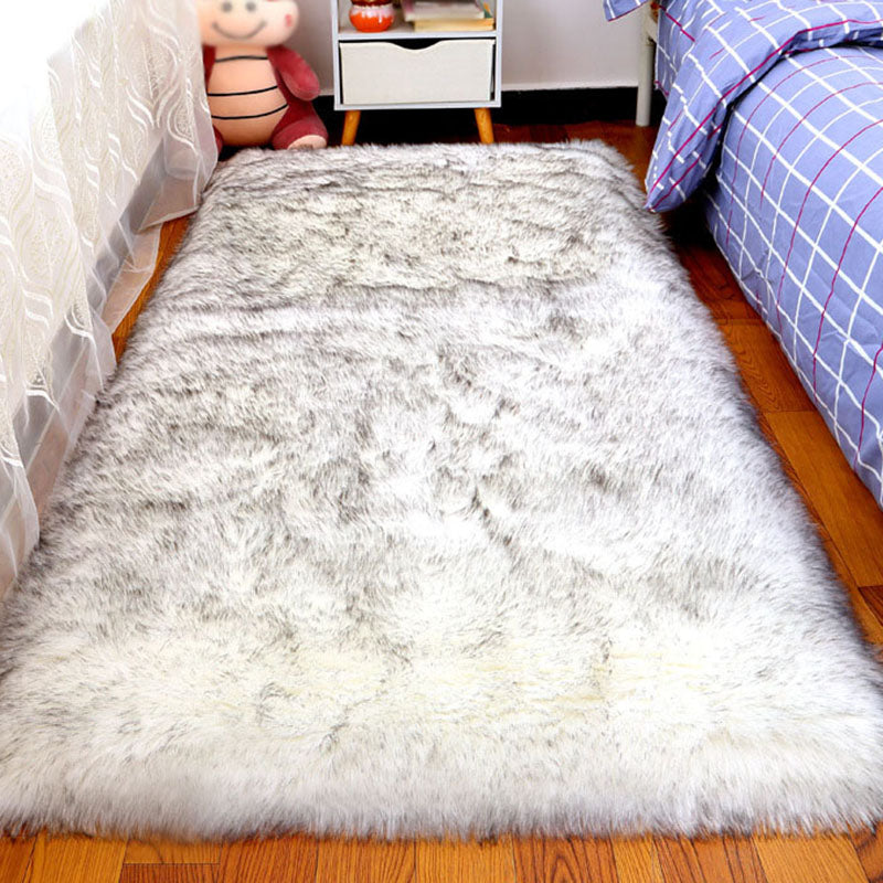 Tapis minimaliste Rapis de la zone de couleur unis à lazaine de moquette en polyester avec un support sans glissement