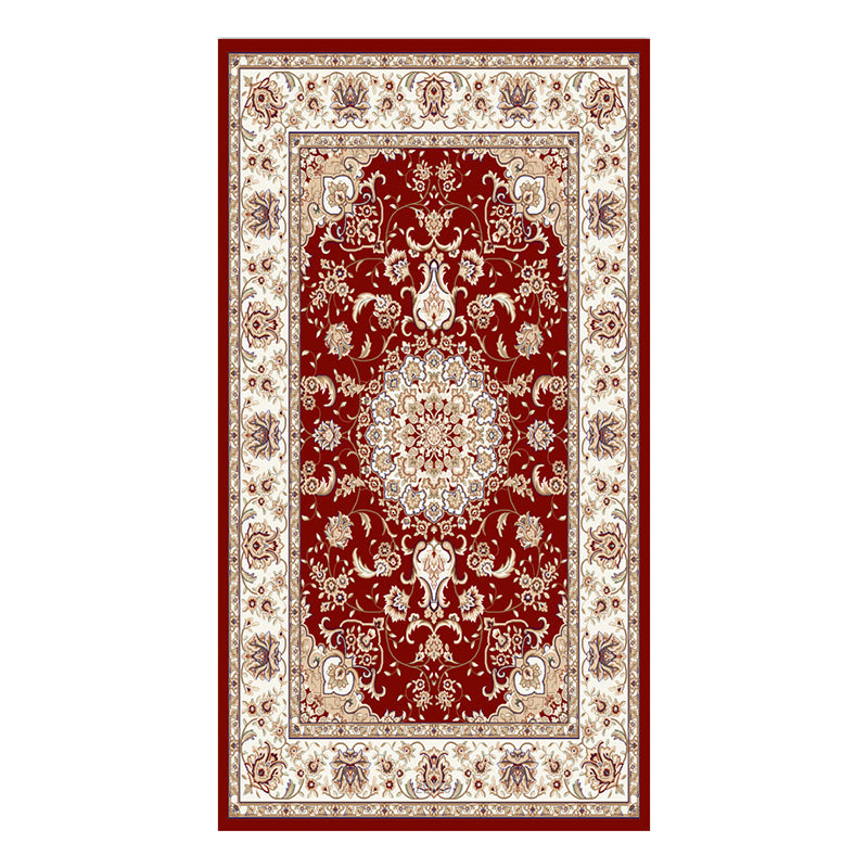 Alfombra tradicional de área tradicional alfombra de la alfombra del área de poliéster marrón para la decoración del hogar