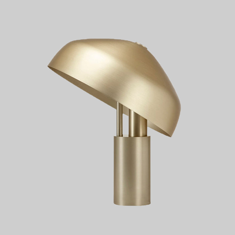 Modernism Domed Task Lighting Metal 1 Head Reading Book Light in Gold for Study