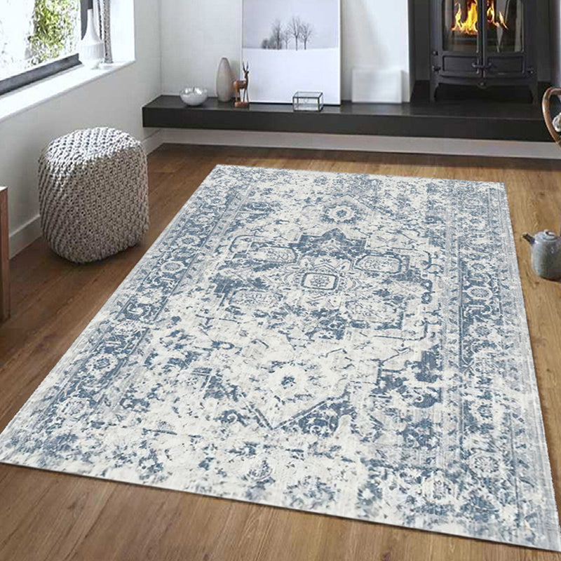 Moroccan Southwestern Print Indoor Rug Polyester Carpet Stain Resistant Area Rug for Home Decoration