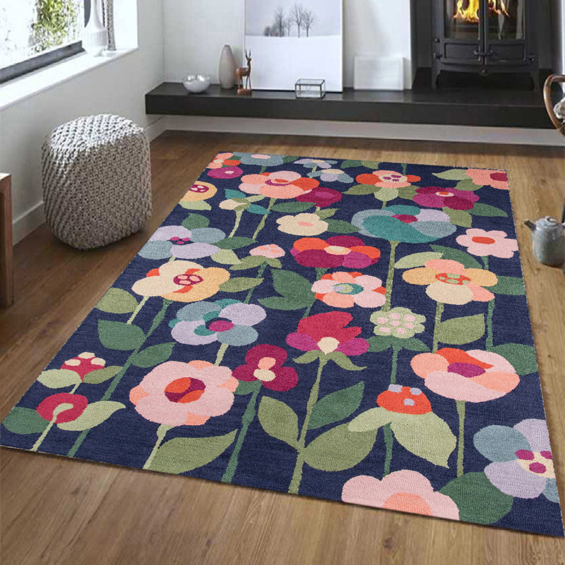 Symboles tribaux traditionnels Carpet Polyester Intérieur Tapis lavable Tapis pour le salon