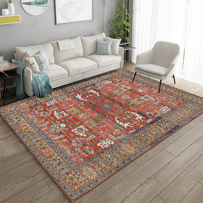 Tapis traditionnel Magnifique tapis de zone de teinture de tapis lavable multicolore tapis pour le salon