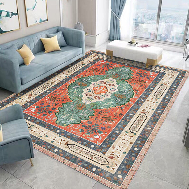 Tapis traditionnel Magnifique tapis de zone de teinture de tapis lavable multicolore tapis pour le salon
