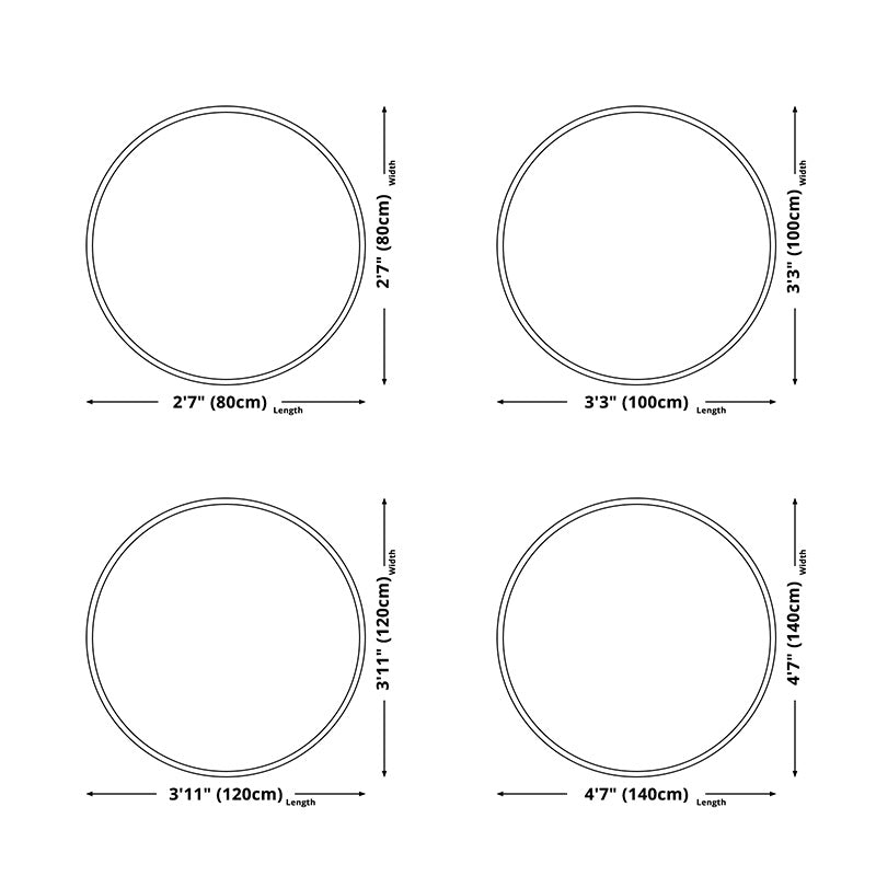 Ronde tribale patroon tapijt polyester Perzisch gebied Tapijt vlekbestendig binnenvleedig voor woonkamer