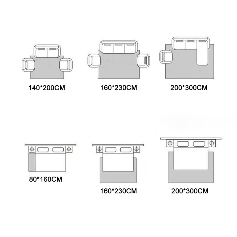 Schwarzer marokkanischer Teppich Polyester Grafik Innen Teppich Waschbar Teppich für Wohnzimmer