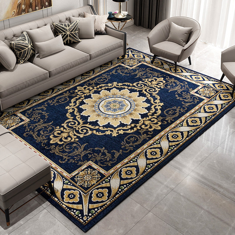 Navy Living Area Tapis de style européen Tapis de polyester de style Europe