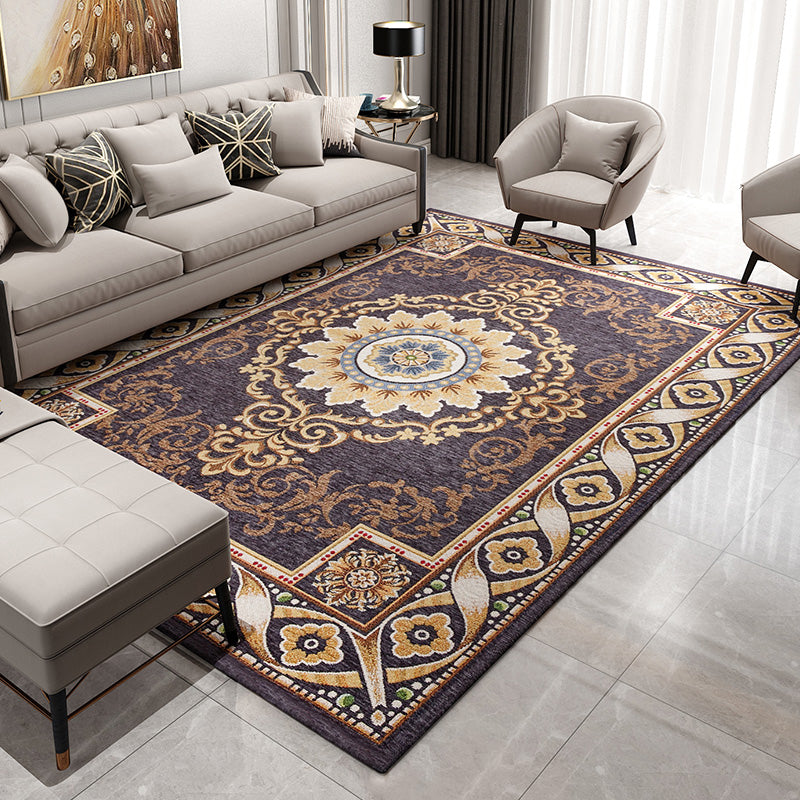 Navy Living Area Tapis de style européen Tapis de polyester de style Europe