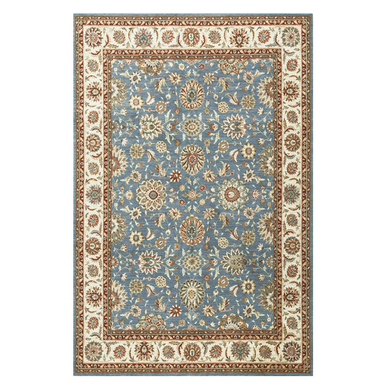 Alfombra de estampado marroquí de la alfombra interior de poliéster alfombra sin deslizamiento de la zona de respaldo para la sala