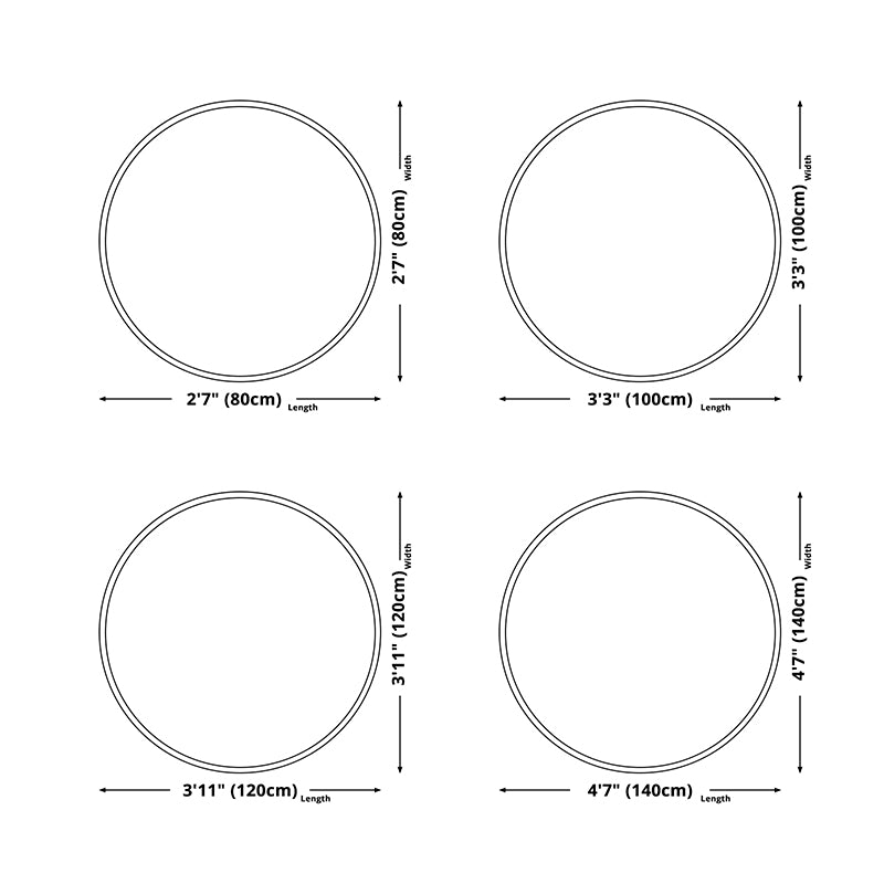 Perzische tribale afdrukt tapijt polyester ronde binnen tapijt niet-slip achterste backing gebied tapijt voor woningdecoratie