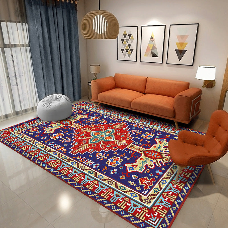 Alfombra multicolor de Shabby Chic Alfombra de alfombra de área floral tradicional con respaldo no deslizante