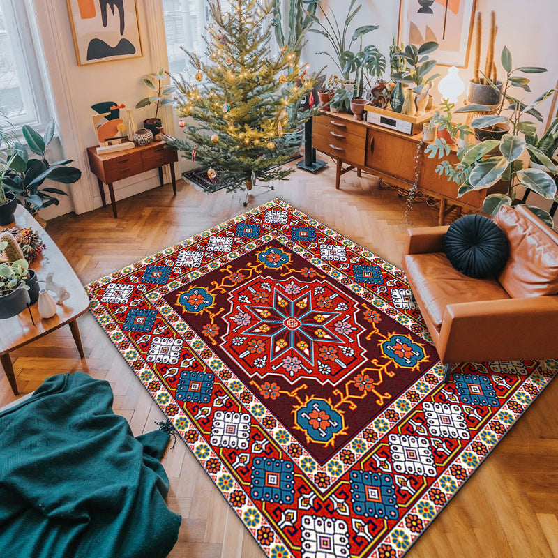 Tappeto tradizionale tappeto in poliestere di piastrelle marocchini per la decorazione della casa