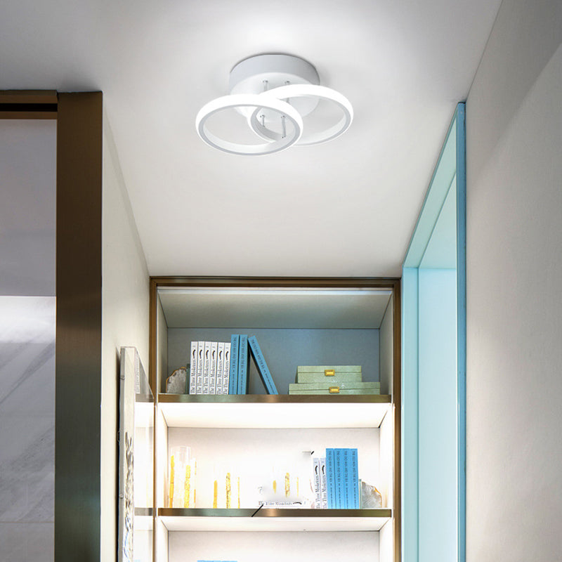 2 su luci a filo tondo a filo a filo moderno a sfioramento del soffitto per corridoio per corridoio