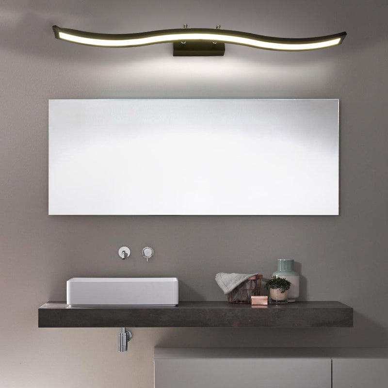 Minimalismus 1-Licht Wandleuchte Metall Lineares Wandmontage Licht für Badezimmer