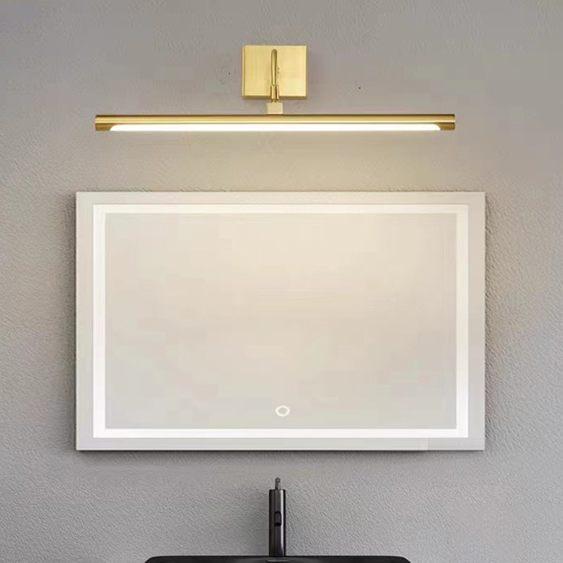 1 Licht lineare Wandleuchten moderne Metallwandleuchten in Gold für Badezimmer