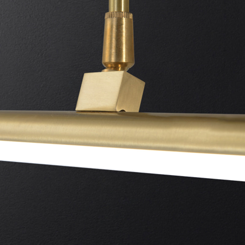 1 Licht lineare Wandleuchten moderne Metallwandleuchten in Gold für Badezimmer