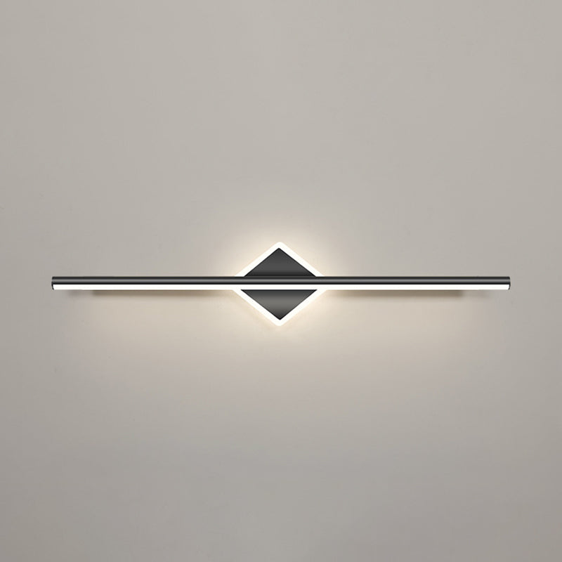 Linear Sconce Lights Modern Metal 2 Light Sconce Light Fixtures in Black Finish