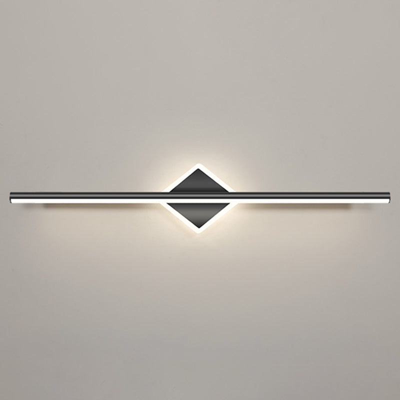 Luces Linear Lights Modern Metal 2 Light Lights Lights en acabado negro