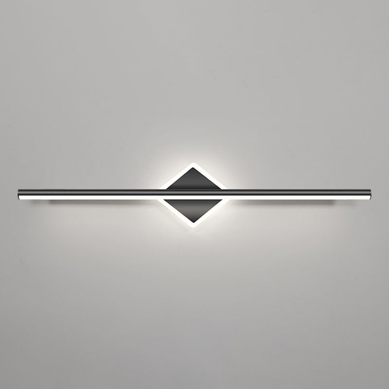 Linear Sconce Lights Modern Metal 2 Light Sconce Light Fixtures in Black Finish