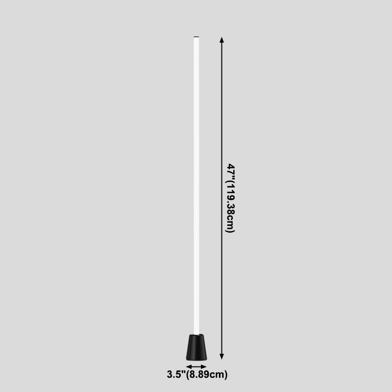 Lampada da pavimento minimalismo a 1 luce Luce al pavimento lineare per soggiorno