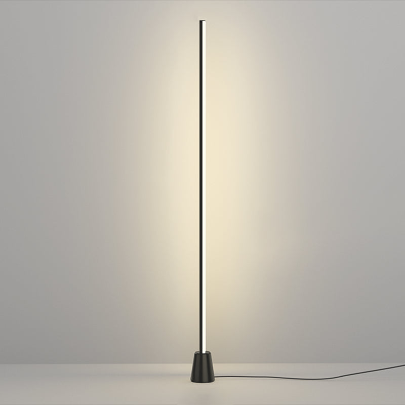 Minimalism Floor Lamp 1-Light Metal Linear Floor Light for Living Room