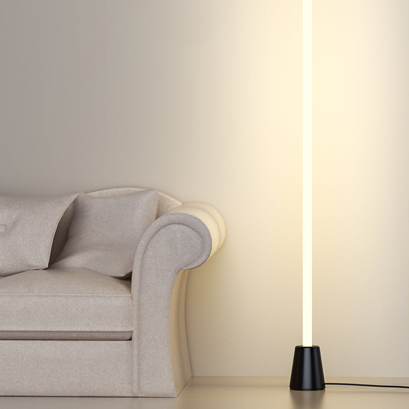 Minimalism Floor Lamp 1-Light Metal Linear Floor Light for Living Room