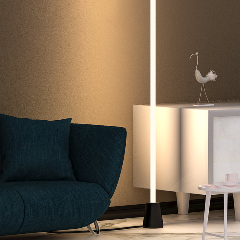 Minimalisme vloerlamp 1-licht metalen lineair vloerlicht voor woonkamer