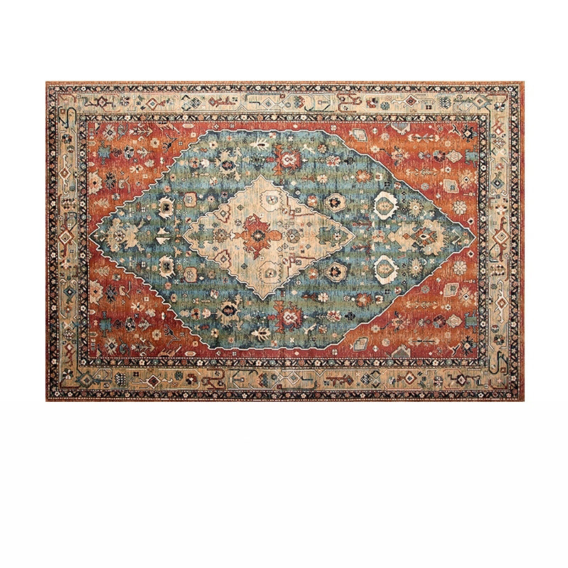 Tapis à imprimé médaillon victorien Polyester le tapis de la zone résistante aux taches de tapis de tapis pour décoration domestique