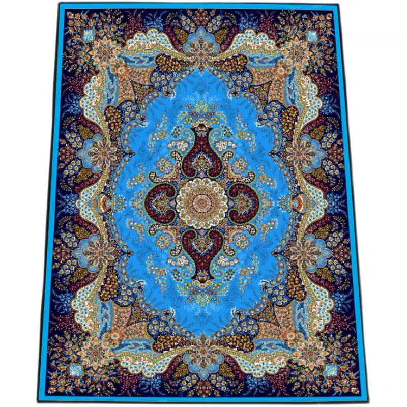 Alfombra de estampado de medallón Olden Polyéster alfombra de alfombra interior Rug para la decoración del hogar para la decoración del hogar