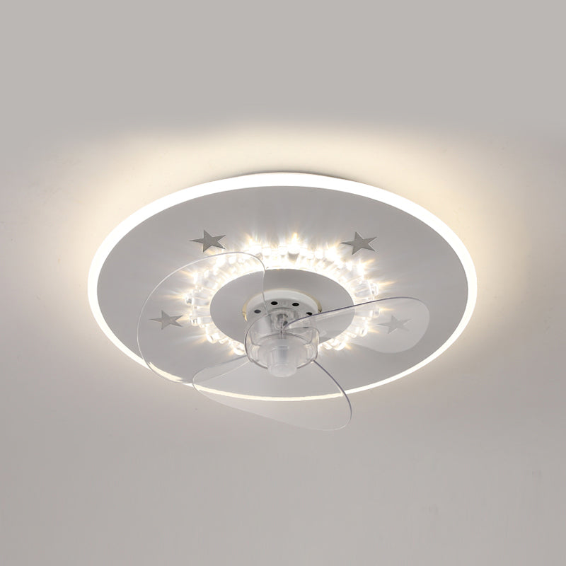 Ventilateur de plafond rond blanc ultrathin