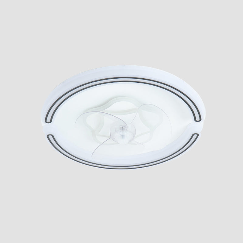 Ventilateur de plafond rond blanc ultrathin