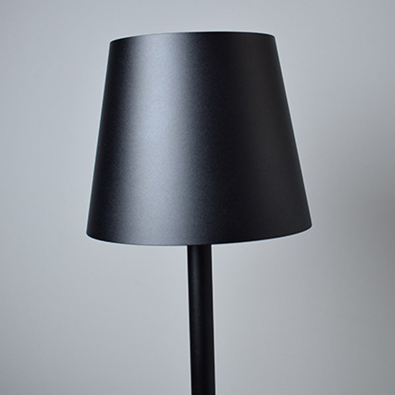 Metal Table Lamp with Touch Control, Cylinder Shade Table Light for Desk