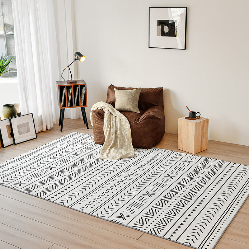 Simplicité Bohemian Carpet Tribal Modèle Tapis Polyester Tache résistant à la zone Risque pour le salon