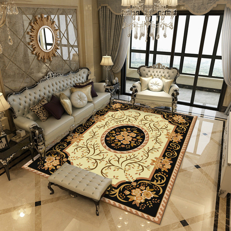 Tradizionale tappeto a medaglione tappeto poliestere di tappeto interno area resistente al tappeto per arredamento per la casa