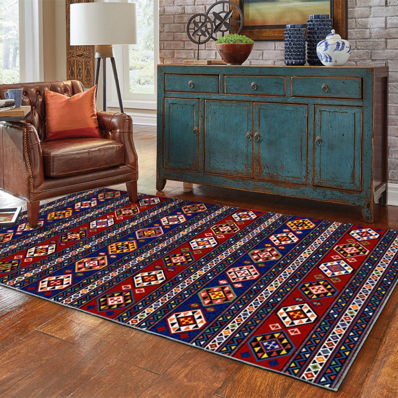 Boho tribale totem tapijt multolor polyester tapijtvlekbestendig gebied Rug voor woningdecoratie