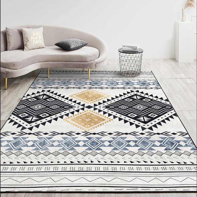 Boho tribale totem tapijt klassiek polyester tapijt vlekbestendig binnenvleed voor woningdecoratie