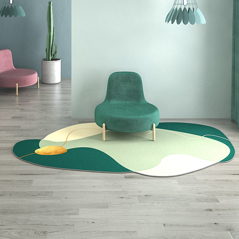 Minimalistische Neuheit Form Teppich Moderner Innenteppich Polyester Fleckenfesterer Teppich für Wohnzimmer