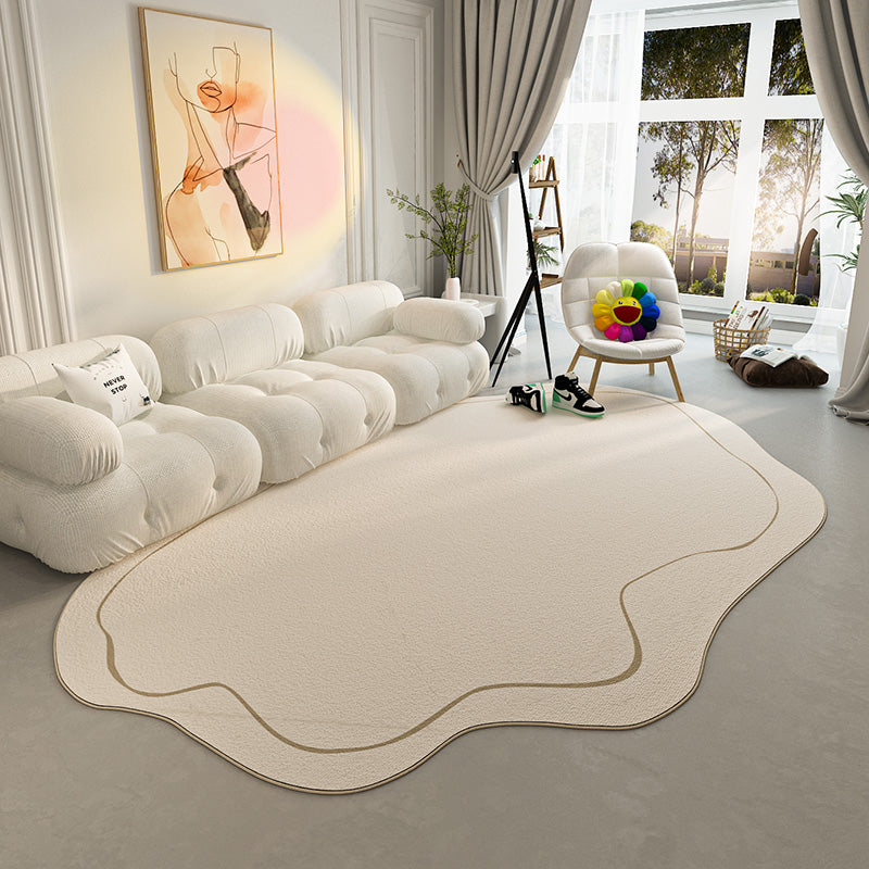 Minimalist Novelty Shape Rug Modern Indoor Rug Polyester Stain Resistant Area Rug for Living Room