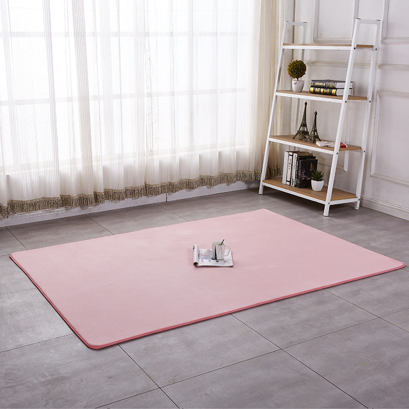 Tapis en polyester de tapis de tapis solide contemporain Tapis d'intérieur non glipt