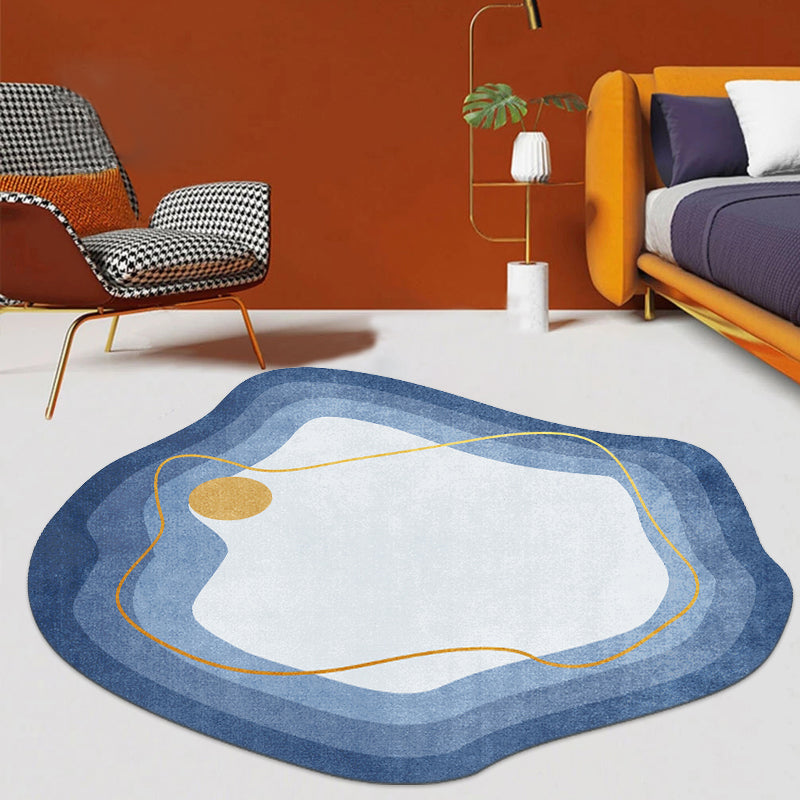 Tapis de couleur de mélange de tapis brun pour tapis de couleur tapis lavable pour le salon