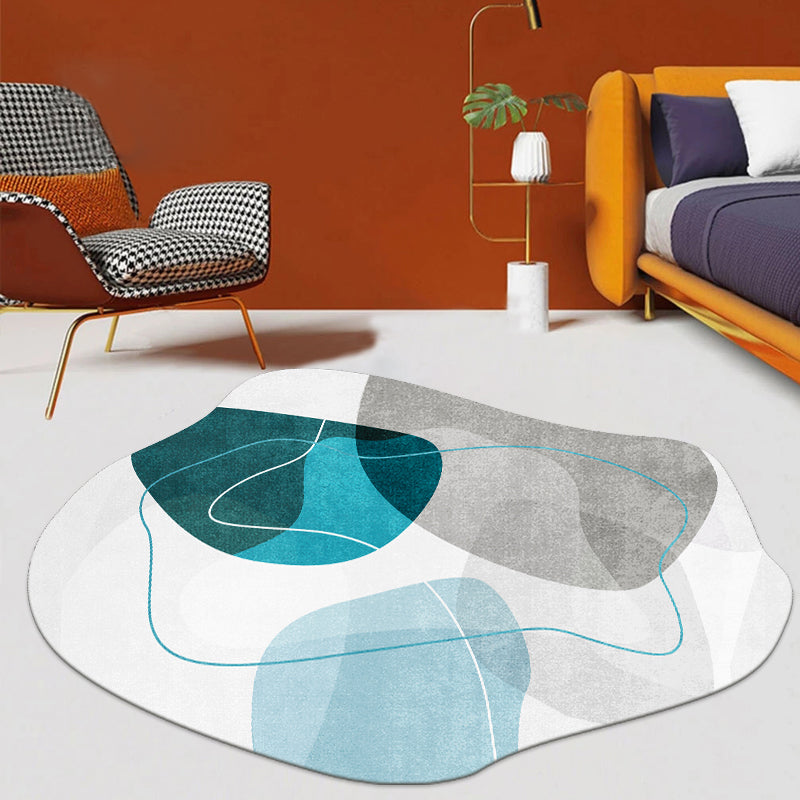 Bruin Simple Carpet Blending Color Block Tapijt Wasbaar tapijt voor woonkamer