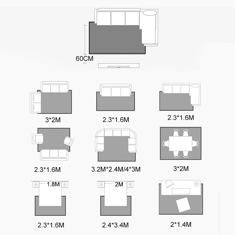 Braun einfacher Teppichblendmischblock Teppich Teppich für Wohnzimmer