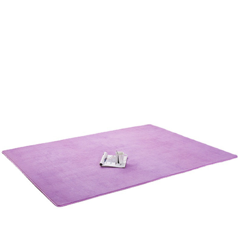 Tapis en polyester de tapis Solid Solid Solid Tapis sans glissement.