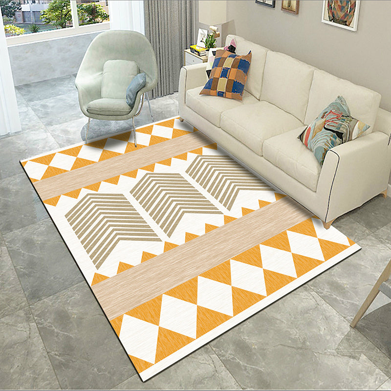 Boho-Chic Harlequin Print Carpet Polyester Indoor Rug Non-Slip Backing Area Carpet for Living Room