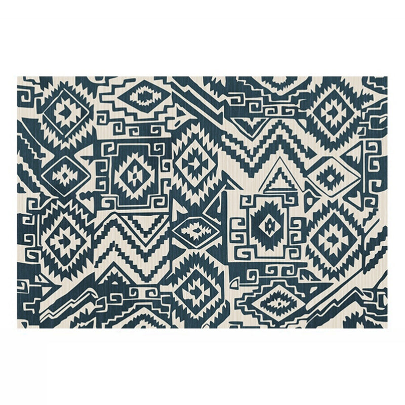 Boheemian Southwestern Print Rug Polyester Indoor Tapijt Stain Resistant Area Tap voor de woonkamer