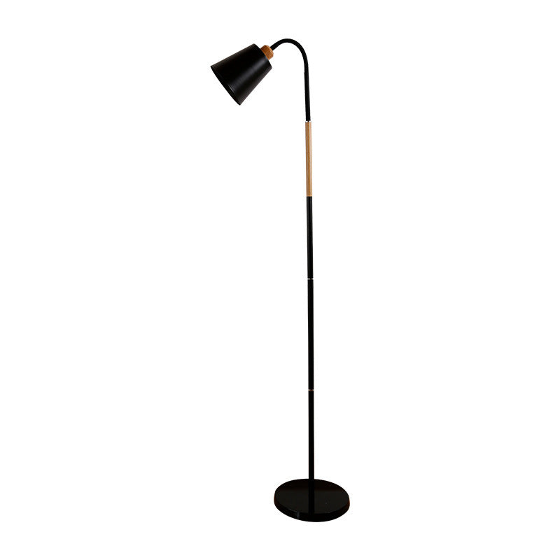 Conical Dorm Room vloer leeslamp metaal 1 lamp Noordmatig staand licht