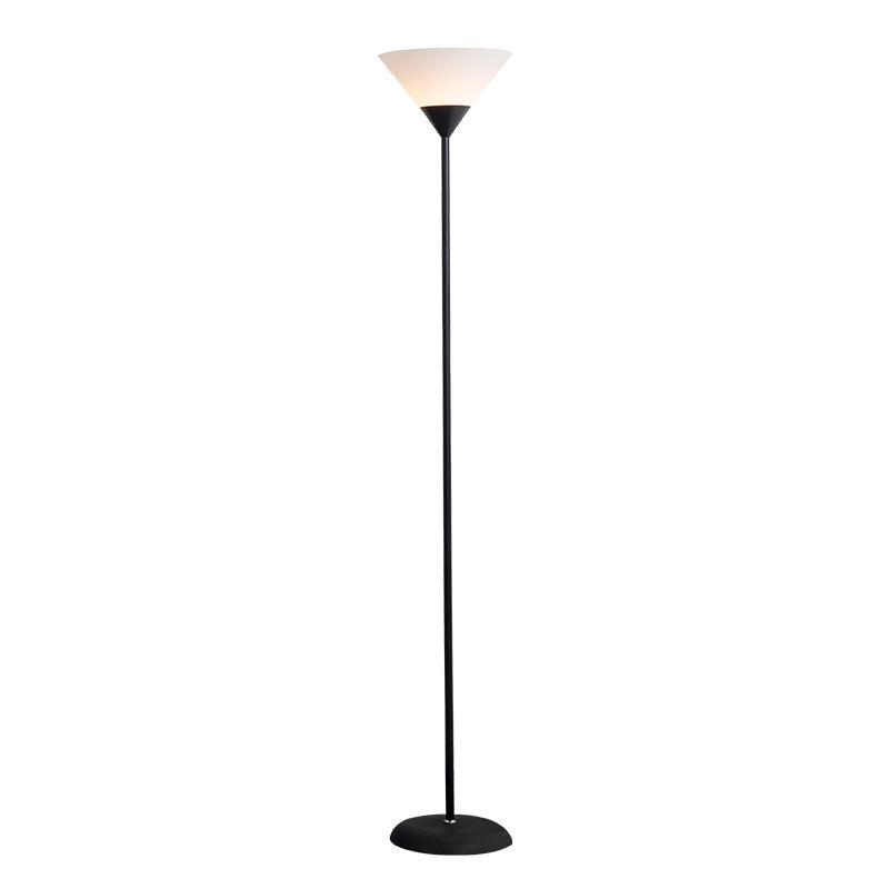 Macaron 1-Light Torchiere Floor Lamp Conical Standing Light with Acrylic Shade