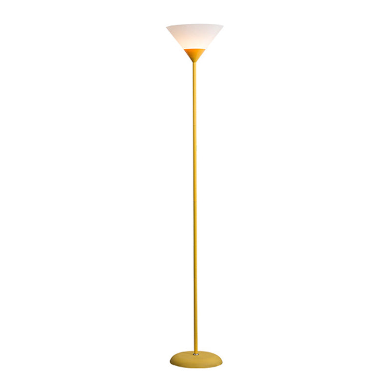 Macaron 1-Light Torchiere lampadaire conique légère debout avec une teinte acrylique